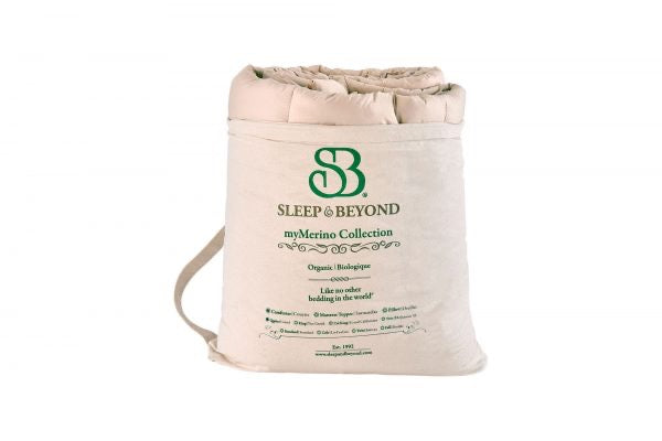 Stay cool in the summer and warm in the winter with this classic, world-famous, customer-favorite comforter! This 100% organic, breathable comforter helps to regulate your body temperature and wick away moisture. So you spend less time tossing and turning and more time experiencing the deep relaxation your body craves.

Filled with the finest organic Merino wool, this luxurious and pure comforter provides a healthier, longer-lasting alternative to down, polyester, and other synthetic fibers.