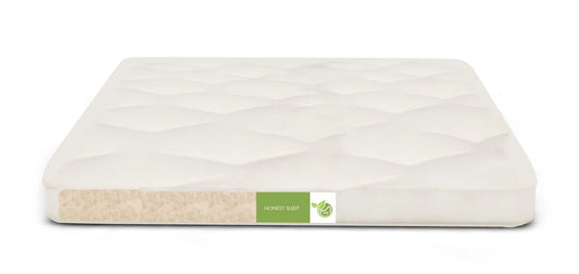 Top any mattress with the luxurious Honest Nest organic wool topper by TFS Honest Sleep!  This organic wool topper is made with layers of organic wool batting and covered in organic cotton fabric.  Approximately 4″ thick. Made with a 7 oz. Organic Cotton Twill cover. Made with no petrochemicals or flame retardants!
