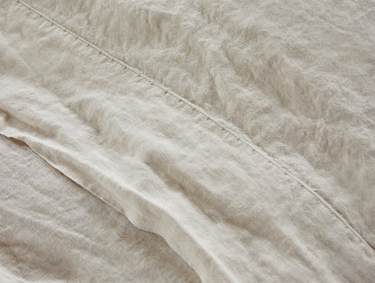 Our Organic Relaxed Linen Sheet Set is crafted from the rarest and most exquisite French linen. Naturally breathable, insulating and thermal regulating, it’s ideal for both warm and cool sleepers. The long, strong GOTS Certified organic flax yarns are woven for exceptional durability, then garment-washed for a relaxed feel that gets softer with every sleep. Finished with low-impact dyes, creating rich colors that are gentle on your skin and the planet.