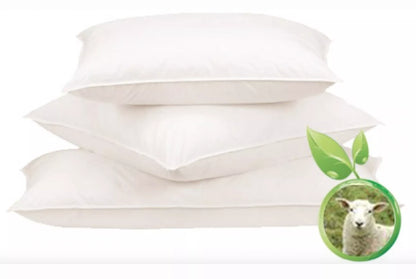 The TFS Honest Sleep organic wool pillow is made from GOTS certified organic wool batting covered in a GOTS certified organic sateen fabric.  Available in 3 different fill weights (soft, medium, or firm). Soft fill weight is great for back sleepers offering a more restful neck position, while the firm fill is ideal for side sleepers, giving you the proper support for your head and neck while keeping your spine in proper alignment. Medium weight is a great cross between the two. Plus, all fill weights come i