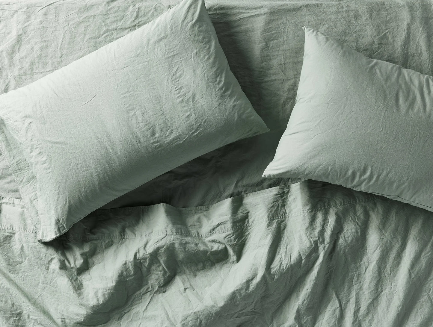Organic Crinkled Percale Pillowcases