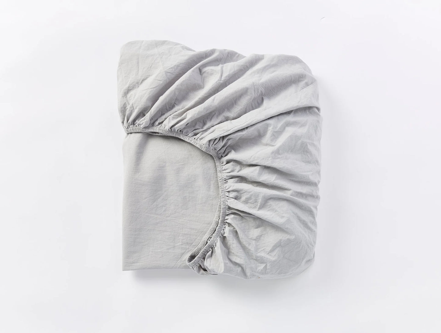 Organic Crinkled Percale Fitted Sheet