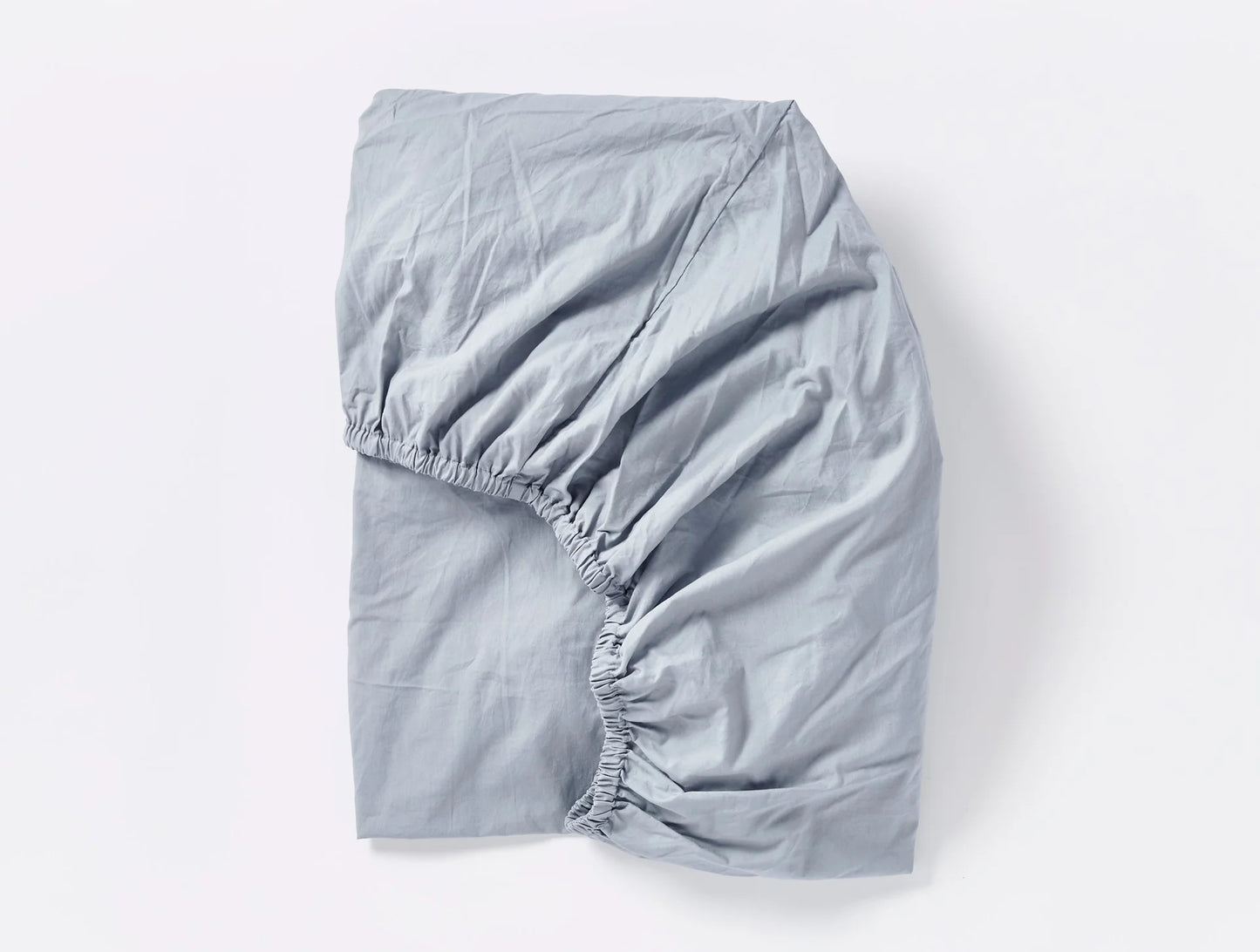 Organic Crinkled Percale Fitted Sheet