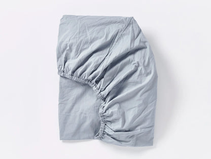 Organic Crinkled Percale Fitted Sheet