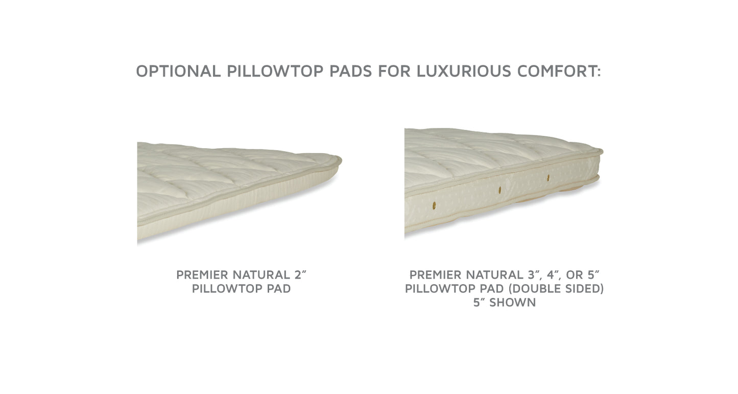 Premier Natural Pillowtop Pads by Royal Pedic