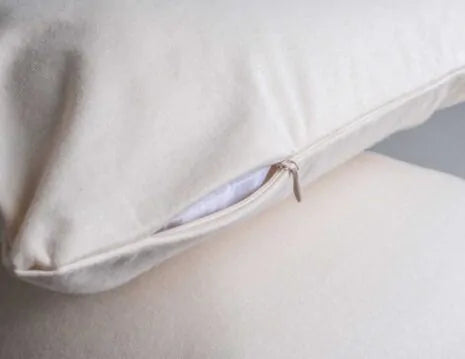 This Organic Cotton pillow encasement pair by Sleep and Beyond is an innovative 100% organic cotton two layer jersey that offers a zippered waterproof solution.  This encasement can prolong the life of your pillows and protect them from stains, leaks, dust mites and bed bugs all in one!   Free of vinyl/PVC, phthalates and other harmful chemicals, it is crafted with two layers of soft 100% organic cotton jersey fabric with non-toxic TPU inside to provide waterproofing.  Pore size of TPU is 3 micron. It is li