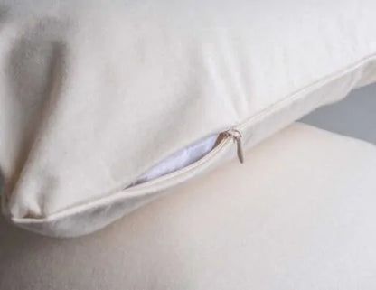 This Organic Cotton pillow encasement pair by Sleep and Beyond is an innovative 100% organic cotton two layer jersey that offers a zippered waterproof solution.  This encasement can prolong the life of your pillows and protect them from stains, leaks, dust mites and bed bugs all in one!   Free of vinyl/PVC, phthalates and other harmful chemicals, it is crafted with two layers of soft 100% organic cotton jersey fabric with non-toxic TPU inside to provide waterproofing.  Pore size of TPU is 3 micron. It is li