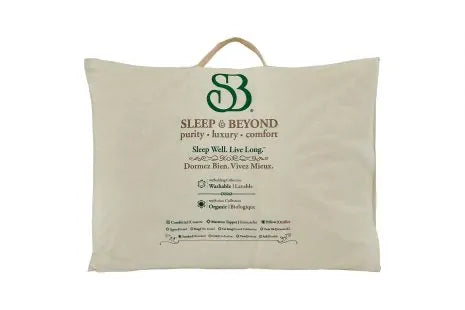 This pillow has an organic cotton cover and has a medium fill of certified organic merino wool.  It is perfect for all-year round comfort as it helps maintain body temperature. GOTS certified organic.  Wool wicks moisture without making you feel cold and clammy. Provides relief from MCS (multiple chemical sensitivities) as this pillow is free from carcinogenic chemicals.
