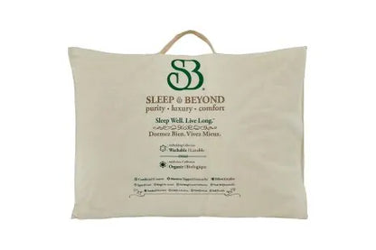 This pillow has an organic cotton cover and has a medium fill of certified organic merino wool.  It is perfect for all-year round comfort as it helps maintain body temperature. GOTS certified organic.  Wool wicks moisture without making you feel cold and clammy. Provides relief from MCS (multiple chemical sensitivities) as this pillow is free from carcinogenic chemicals.