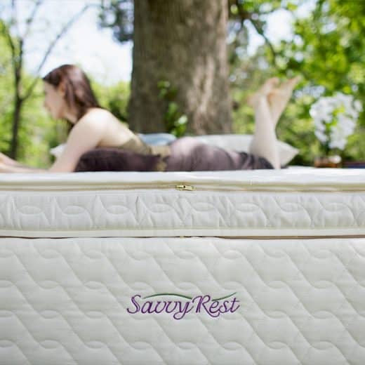 A luxurious pillowtop mattress made just for you.

The Unity Pillowtop natural mattress has four 3″ layers: it is simply the 3-layer Serenity organic mattress with the Harmony latex topper on top. The Harmony’s single soft layer, in its separate Savvy Rest organic casing, creates an extra-luxurious surface.