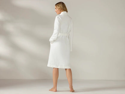 Crafted from 100% organic cotton, grown and woven in Turkey, the Adriatic Organic Robe features a lightweight, relaxed weave that’s naturally absorbent and nourishes your skin. The garment-dyed process enhances the soft, textured feel and creates unique color variations, making each piece one-of-a-kind. Designed with a women’s fit and slightly tapered waistline for a more tailored look.