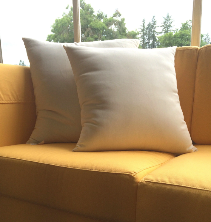 These stylish wool throw pillows are a beautiful addition to your decor. Hand-built with premium eco wool layered in an organic sateen case, these wonderful throw pillows are offered in two sizes.