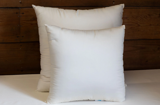 These stylish wool throw pillows are a beautiful addition to your decor. Hand-built with premium eco wool layered in an organic sateen case, these wonderful throw pillows are offered in two sizes.