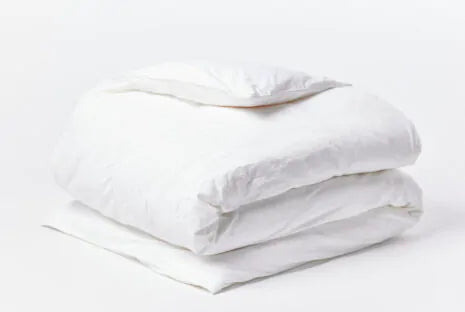 COYUCHI ORGANIC CRINKLED PERCALE DUVET COVER