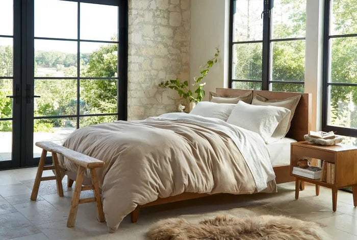 COYUCHI ORGANIC CLOUD BRUSHED FLANNEL DUVET COVER AND/OR SHAMS