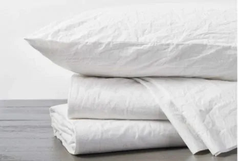 COYUCHI ORGANIC CRINKLED PERCALE SHEETS