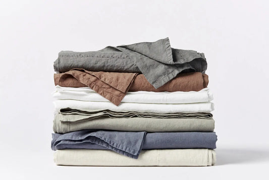 COYUCHI ORGANIC RELAXED LINEN SHEETS