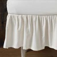 Coyuchi Crib Skirt - Percale Ivory