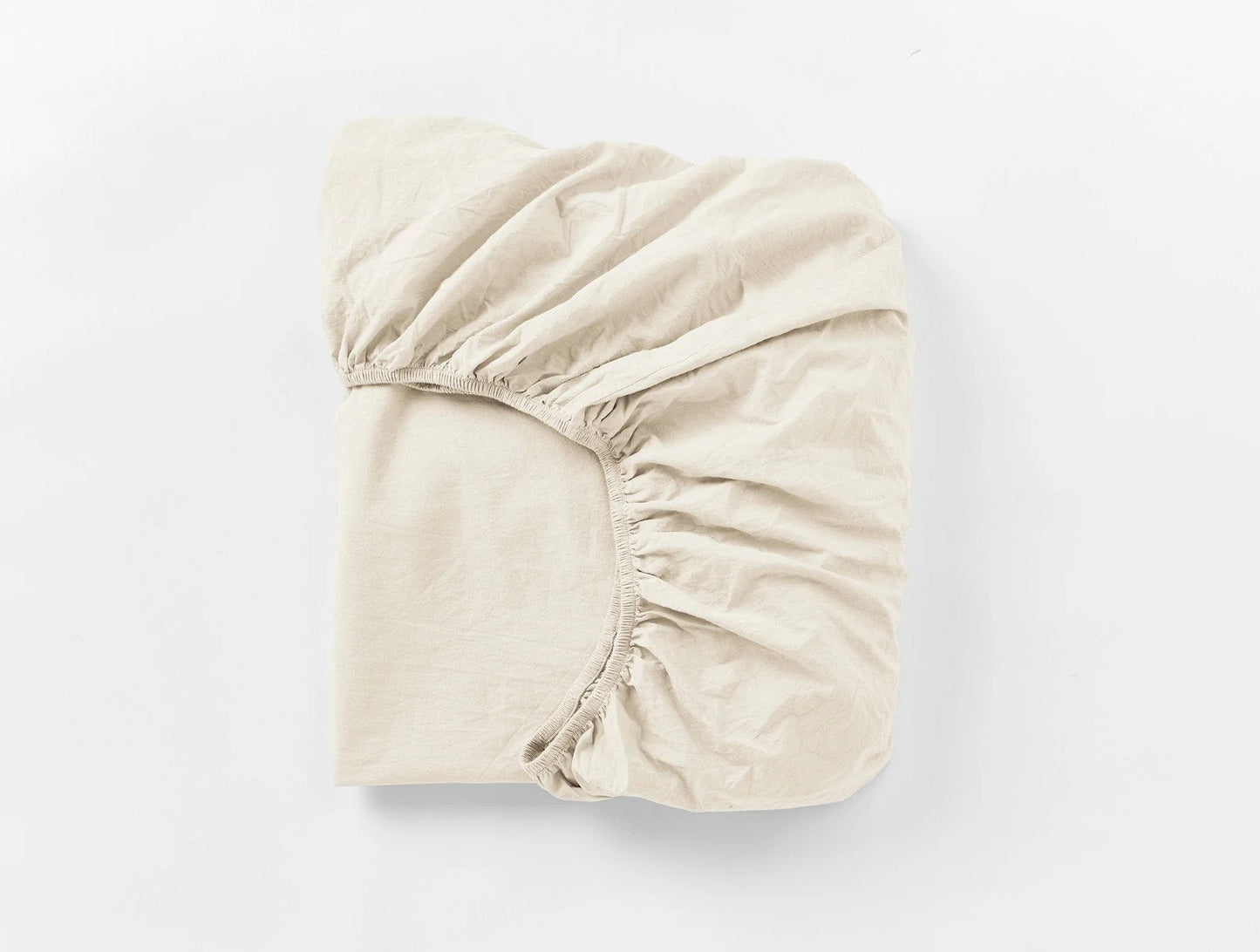 Organic Crinkled Percale Fitted Sheet
