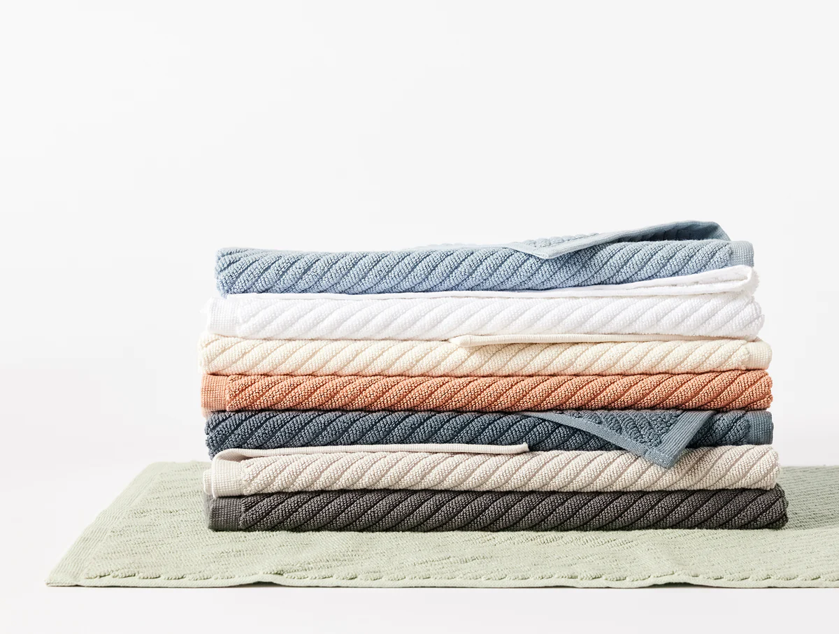 Air Weight Organic Twill Bath Mat