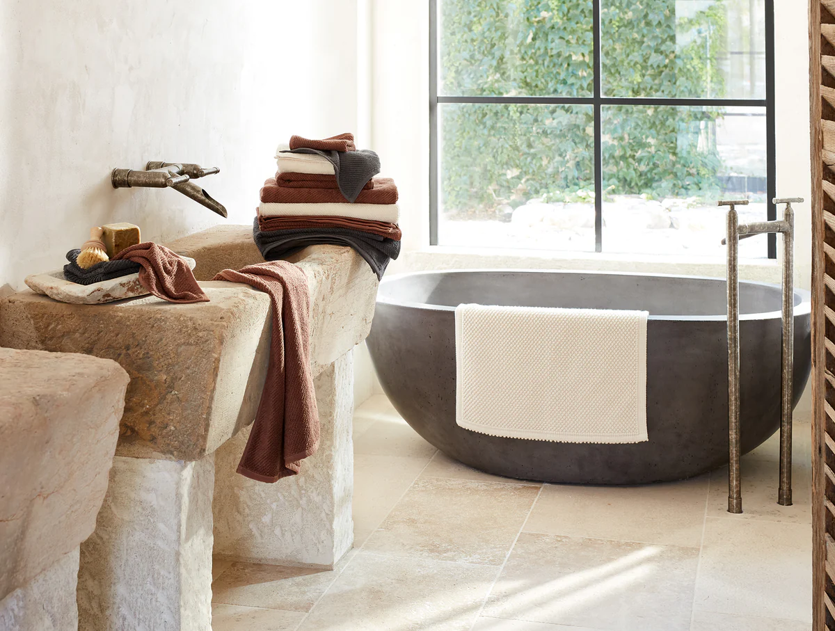 Air Weight Organic Twill Bath Mat