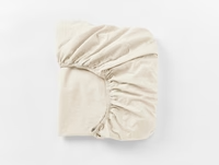 Organic Crinkled Percale Fitted Sheet by Coyuchi