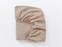 Organic Crinkled Percale Fitted Sheet by Coyuchi