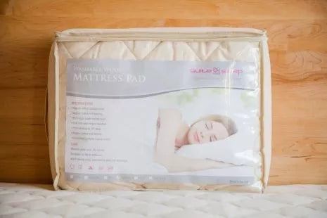 SUITE SLEEP WASHABLE WOOL ORGANIC MATTRESS PAD