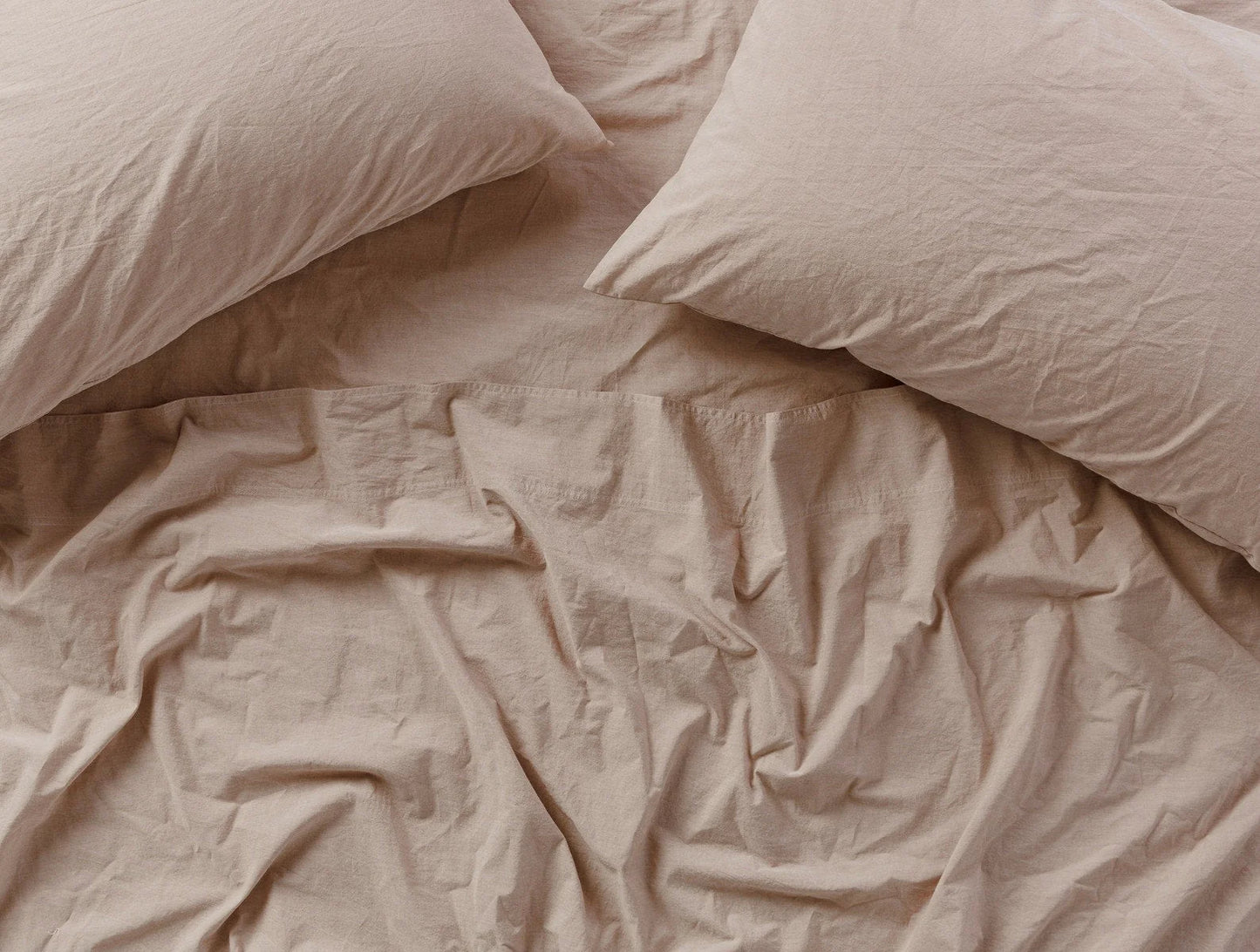 Organic Crinkled Percale Fitted Sheet